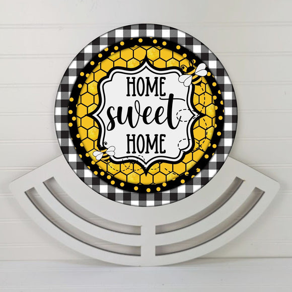 Home Sweet Home honeycomb Wreath rail