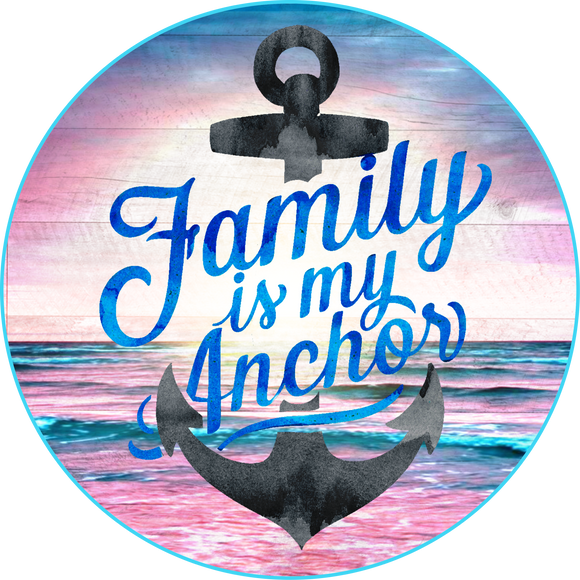 Family is my Anchor -  Wreath Sign