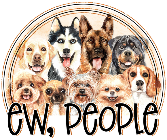 Ew People - Dogs -Wreath Sign