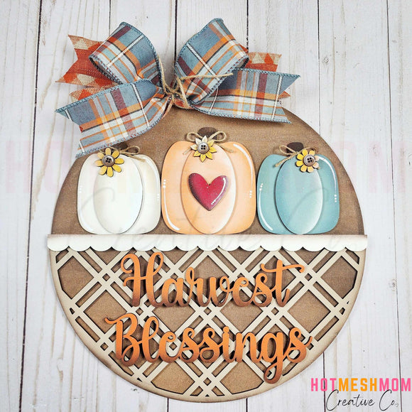 Harvest Blessings 3D sign