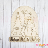 Winter Bear Sign