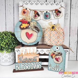 Harvest Blessings Tiered Tray Set