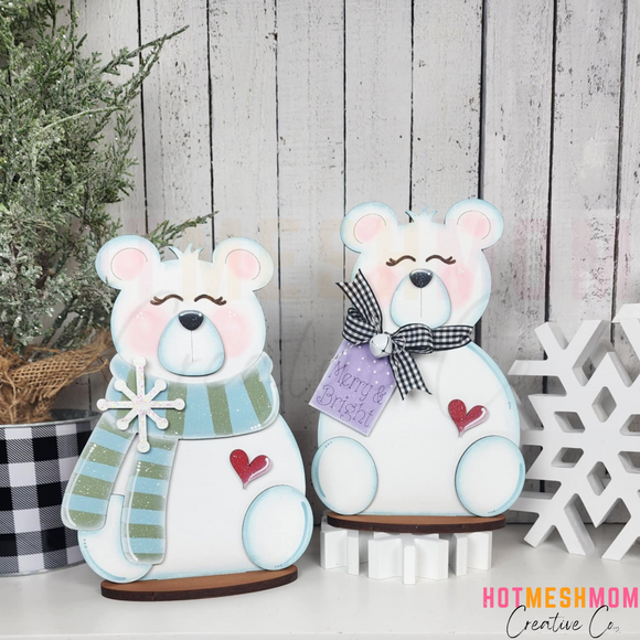 Winter Bear Shelf Sitter, bundle