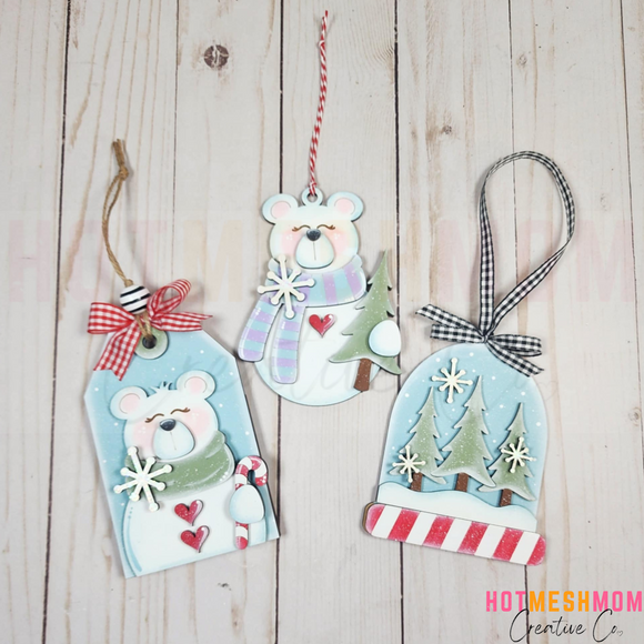 Winter Bear Ornaments