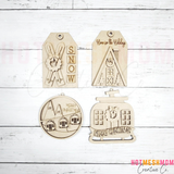 Ski Lodge ornaments
