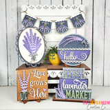 Lavendar Farm decor set