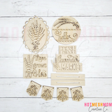 Lavendar Farm decor set
