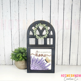 Lavendar Farm sign + frame
