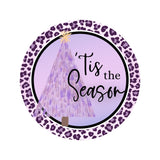 Tis the Season purple Wreath rail