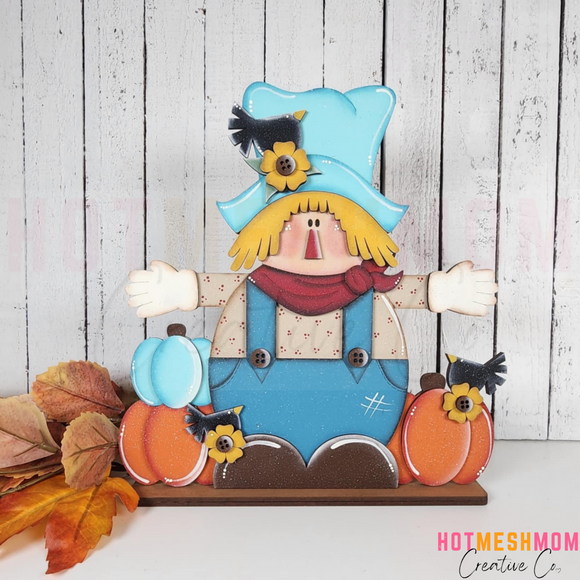 Fall Scarecrow Shelf Sitter