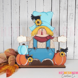 Fall Scarecrow Shelf Sitter