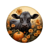 Fall Cow Wreath rail