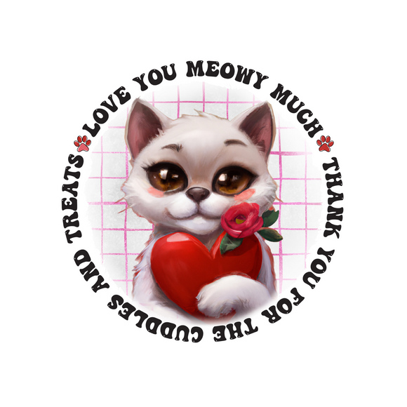 Cat Love you Meowy Much wreath sign