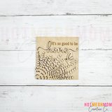 Lavendar Farm sign + frame