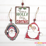 Santa Ornaments