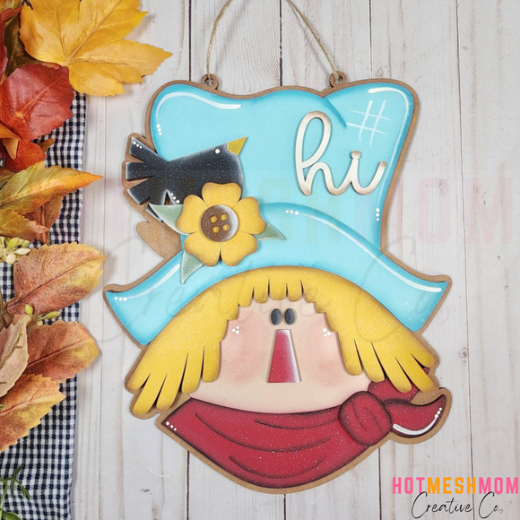 Fall Scarecrow Sign