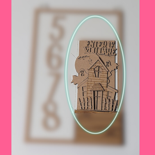 Halloween for Interchangeable Address Plaque DIY Kit - INSERT ONLY