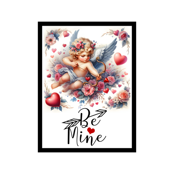 Cupid Be Mine wreath sign