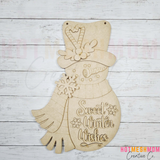 Sweet Snowman sign / door hanger