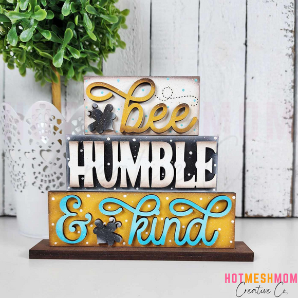 Bee Humble & Kind word stacker