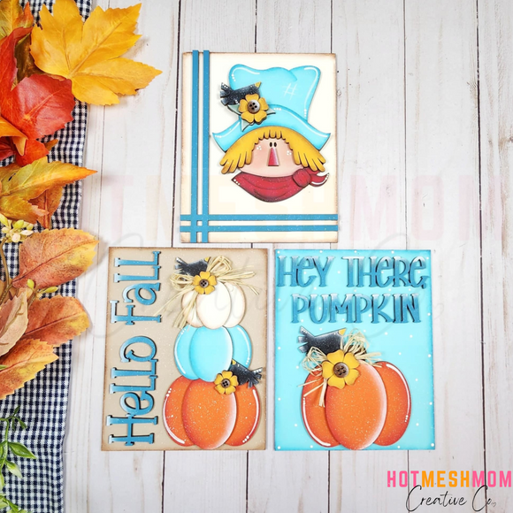 Fall Scarecrow Trio Set