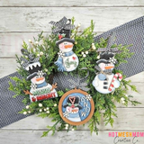 Sweet Snowman ornaments