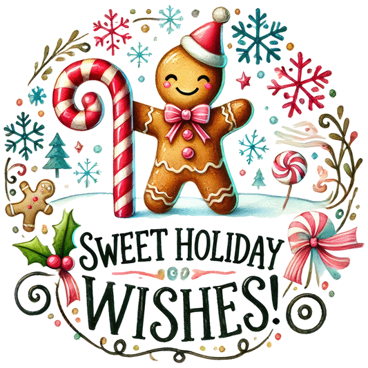 Sweet Holiday Wishes wreath sign