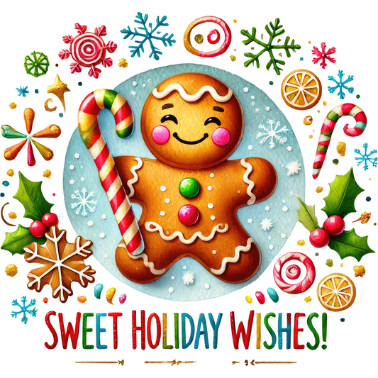 Sweet Holiday Wishes wreath sign