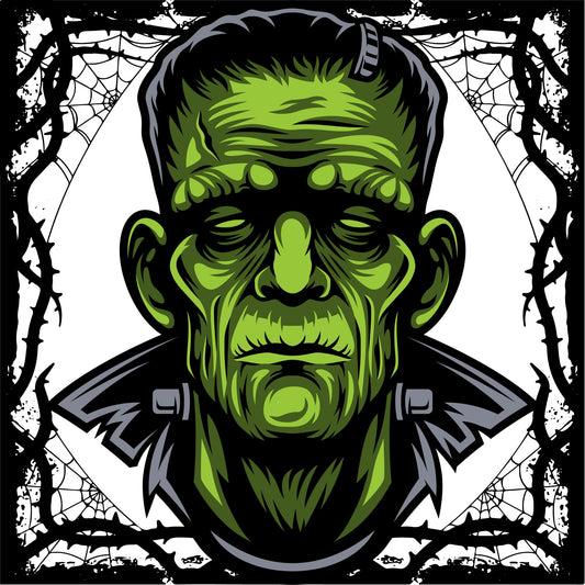 Frankenstein wreath sign