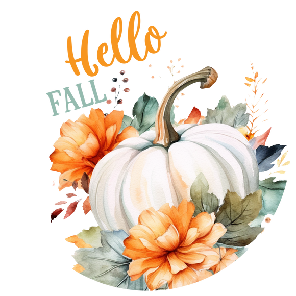 Hello Fall wreath sign