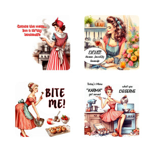 Sarcastic Housewife coaster set (4)