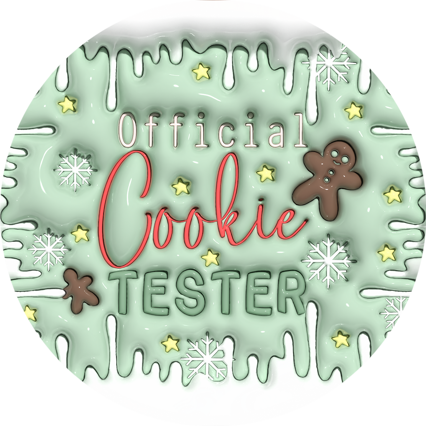 Cookie Tester wreath sign