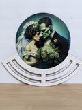 Frankenstein and bride Wreath rail
