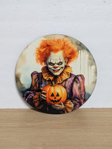 Halloween clown Wreath rail