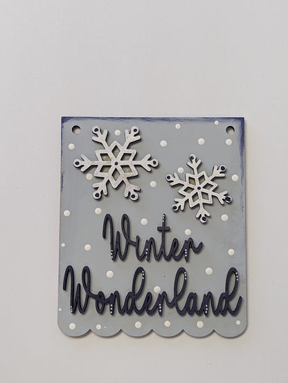 Winter 3D mini sign bundle