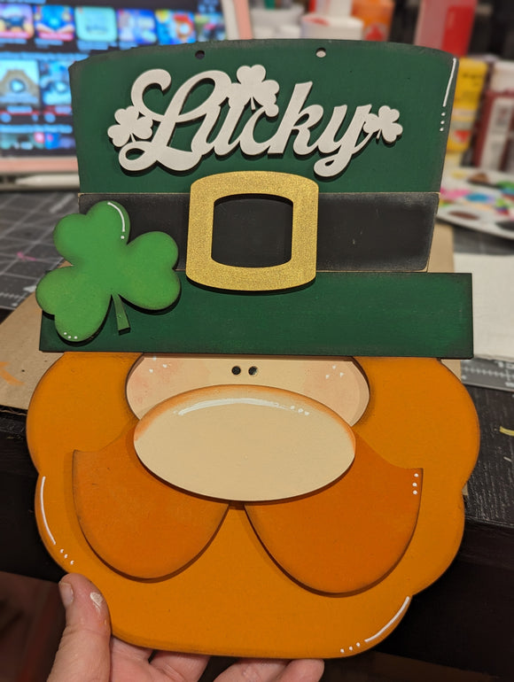 Lucky Leprechaun 3D sign