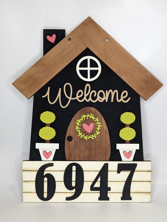 Welcome Home 3D sign