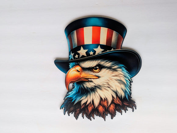 Patriotic Eagle wreath sign