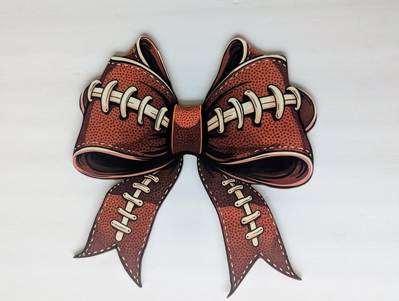 Football Bow wreath sign