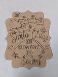 Santa Claus is coming to town 3D wreath sign