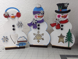 Snowmen 3D Votive holders, DIY