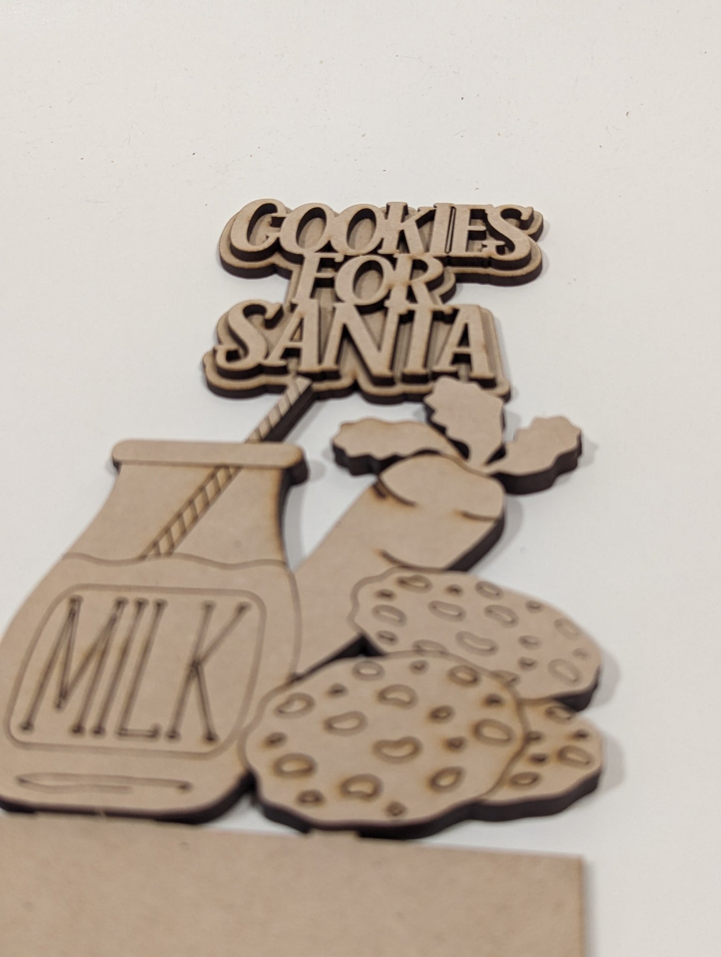 Cookies for Santa Interchangeable Address Plaque DIY Kit - INSERT ONLY