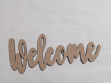 Clearance - Welcome cutout