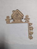 Clearance - Gingerbread house corner sign 1/8"