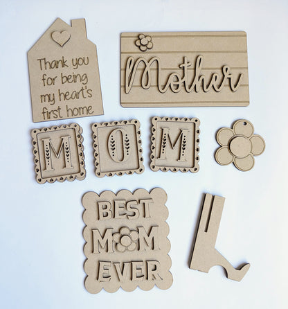 Mom tiered tray set - DIY read description