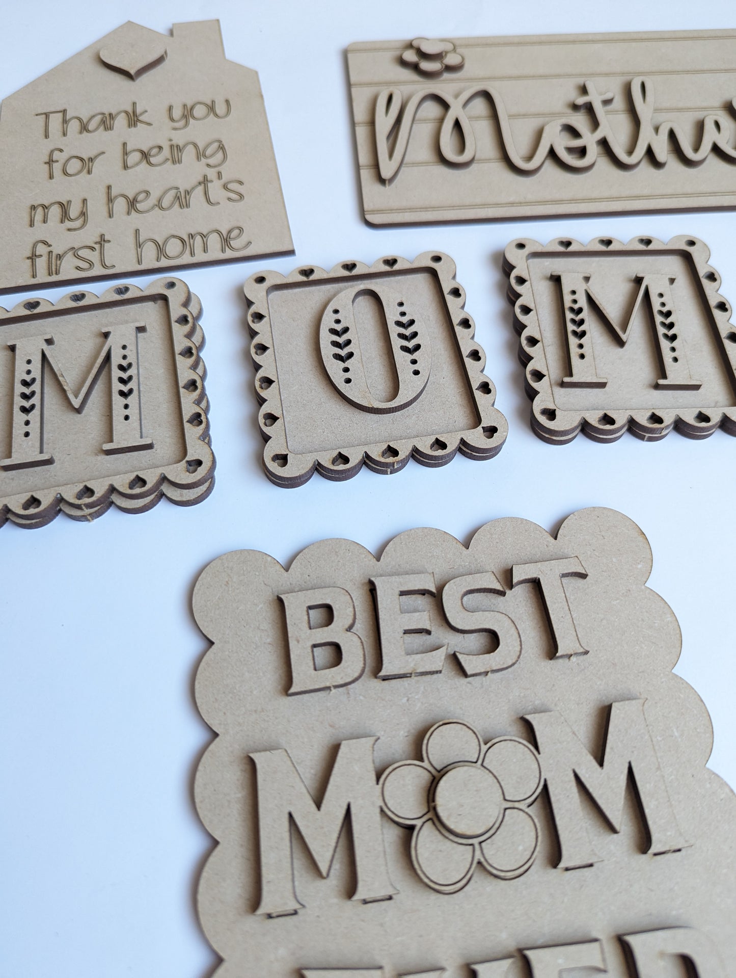 Mom tiered tray set - DIY read description