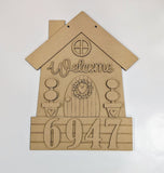 Welcome Home 3D sign