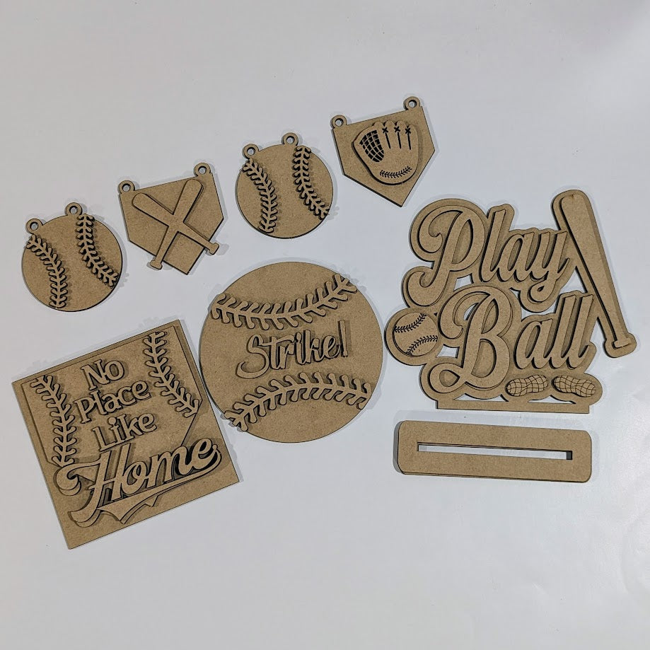 Play Ball tiered tray set - DIY read description