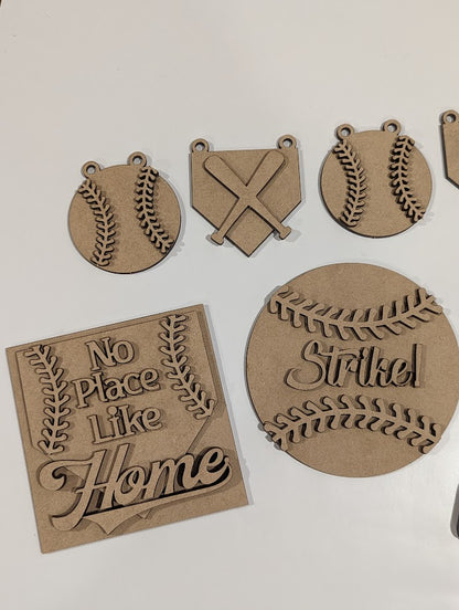 Play Ball tiered tray set - DIY read description