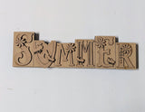 Summer 3D word block